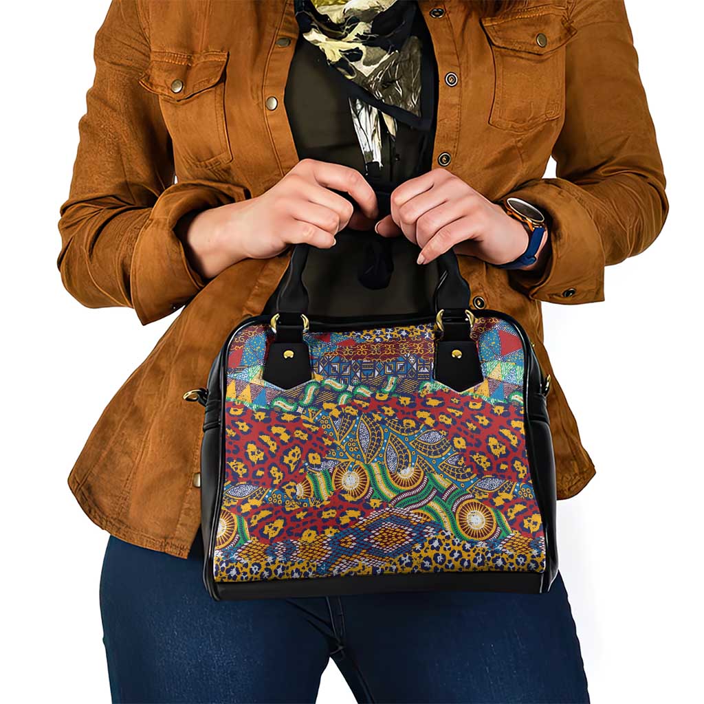 Traditional African Animal Skins Pattern Shoulder Handbag