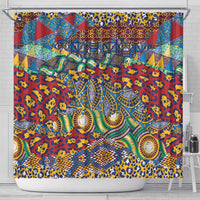 Traditional African Animal Skins Pattern Shower Curtain