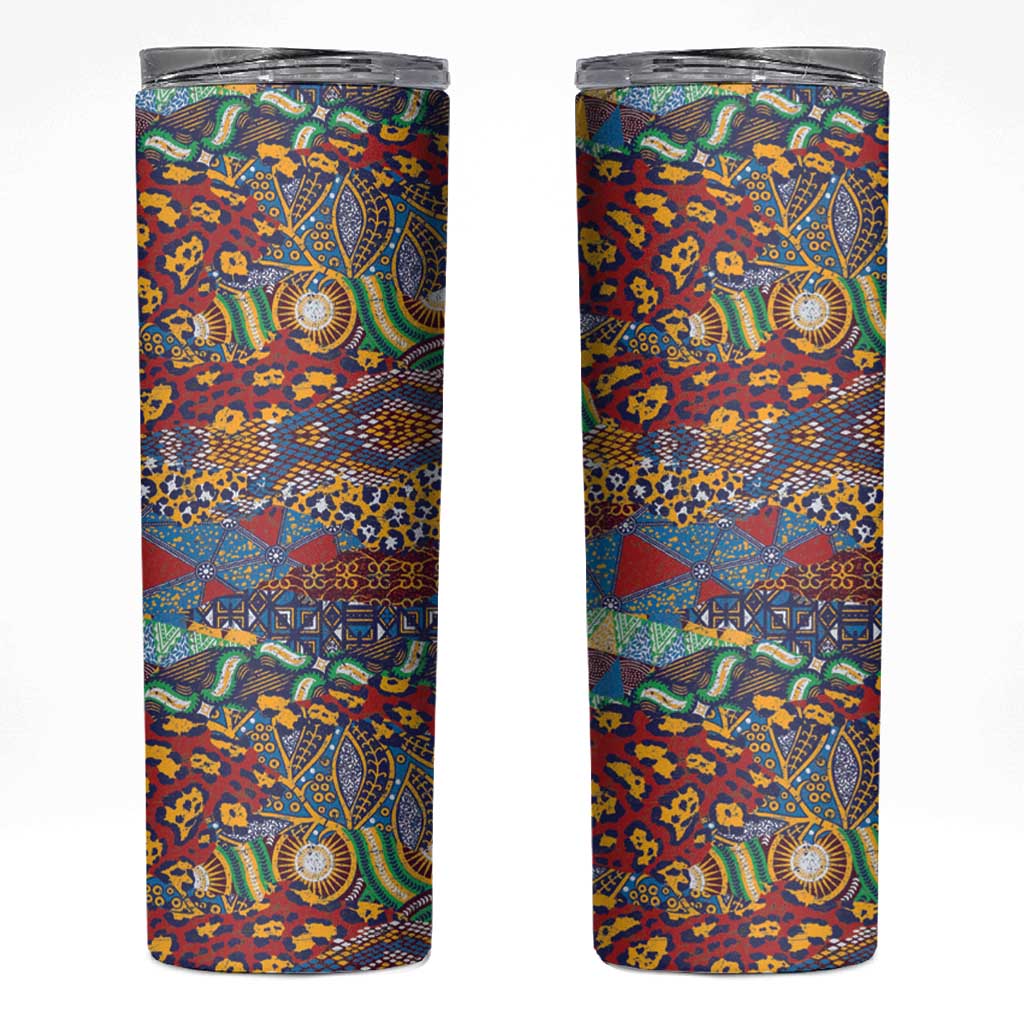 Traditional African Animal Skins Pattern Skinny Tumbler - Wonder Print Shop