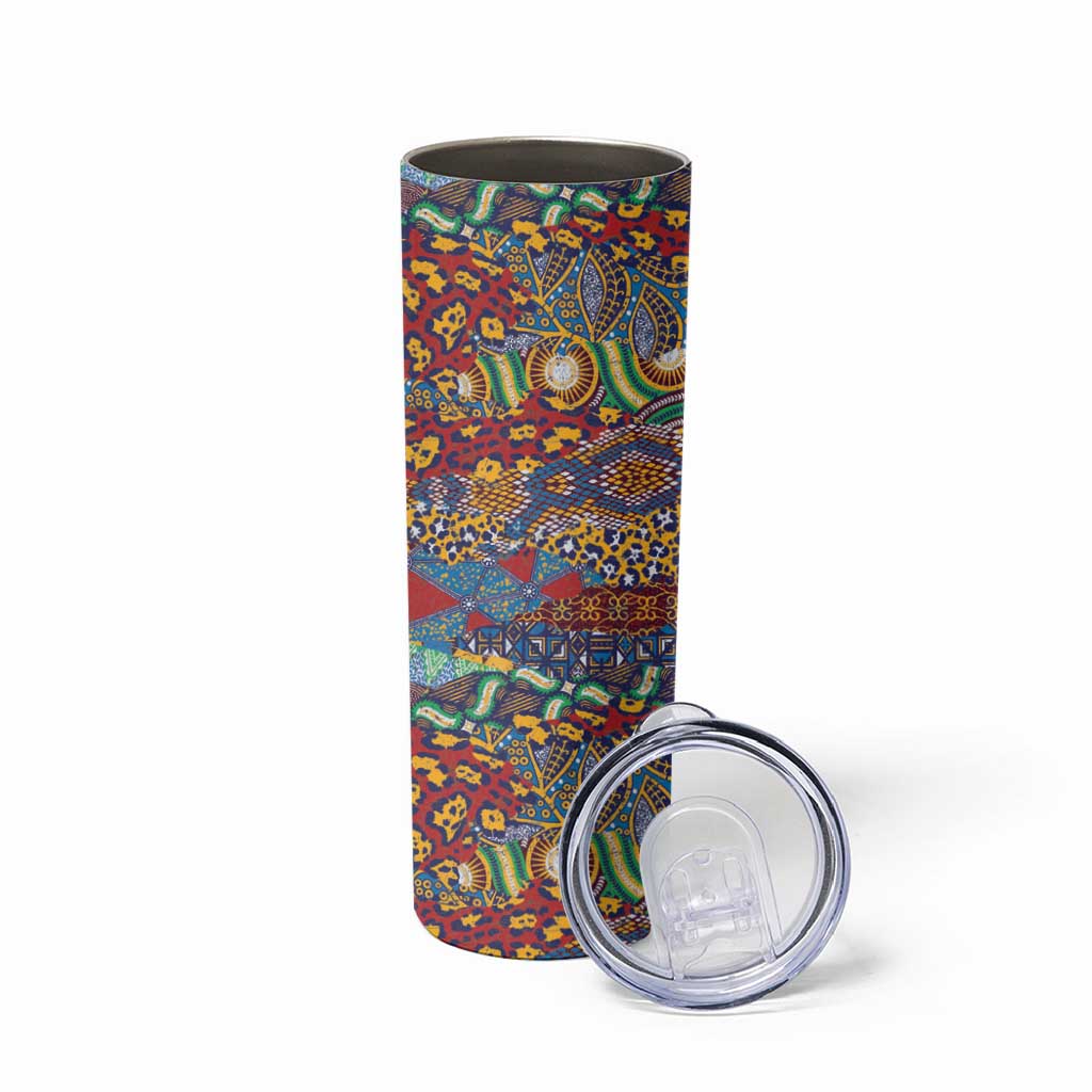 Traditional African Animal Skins Pattern Skinny Tumbler - Wonder Print Shop