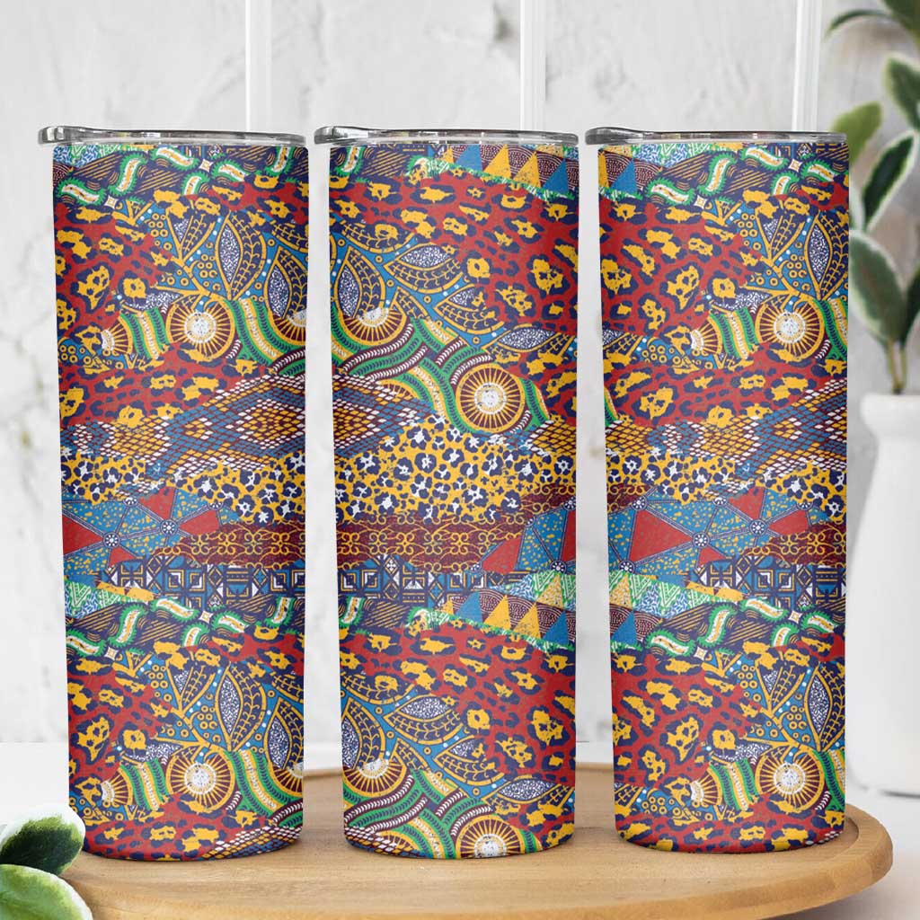 Traditional African Animal Skins Pattern Skinny Tumbler - Wonder Print Shop
