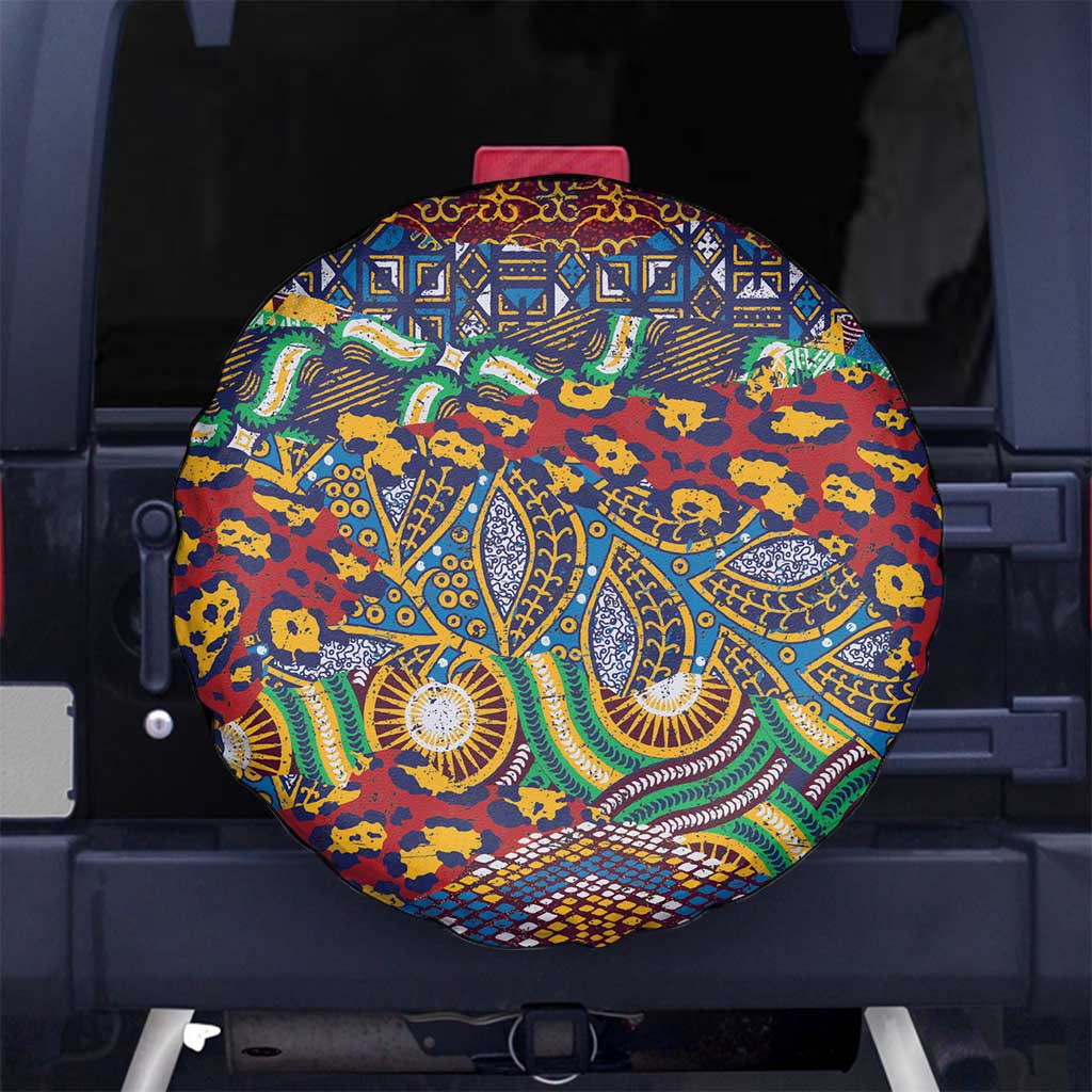 Traditional African Animal Skins Pattern Spare Tire Cover - Wonder Print Shop