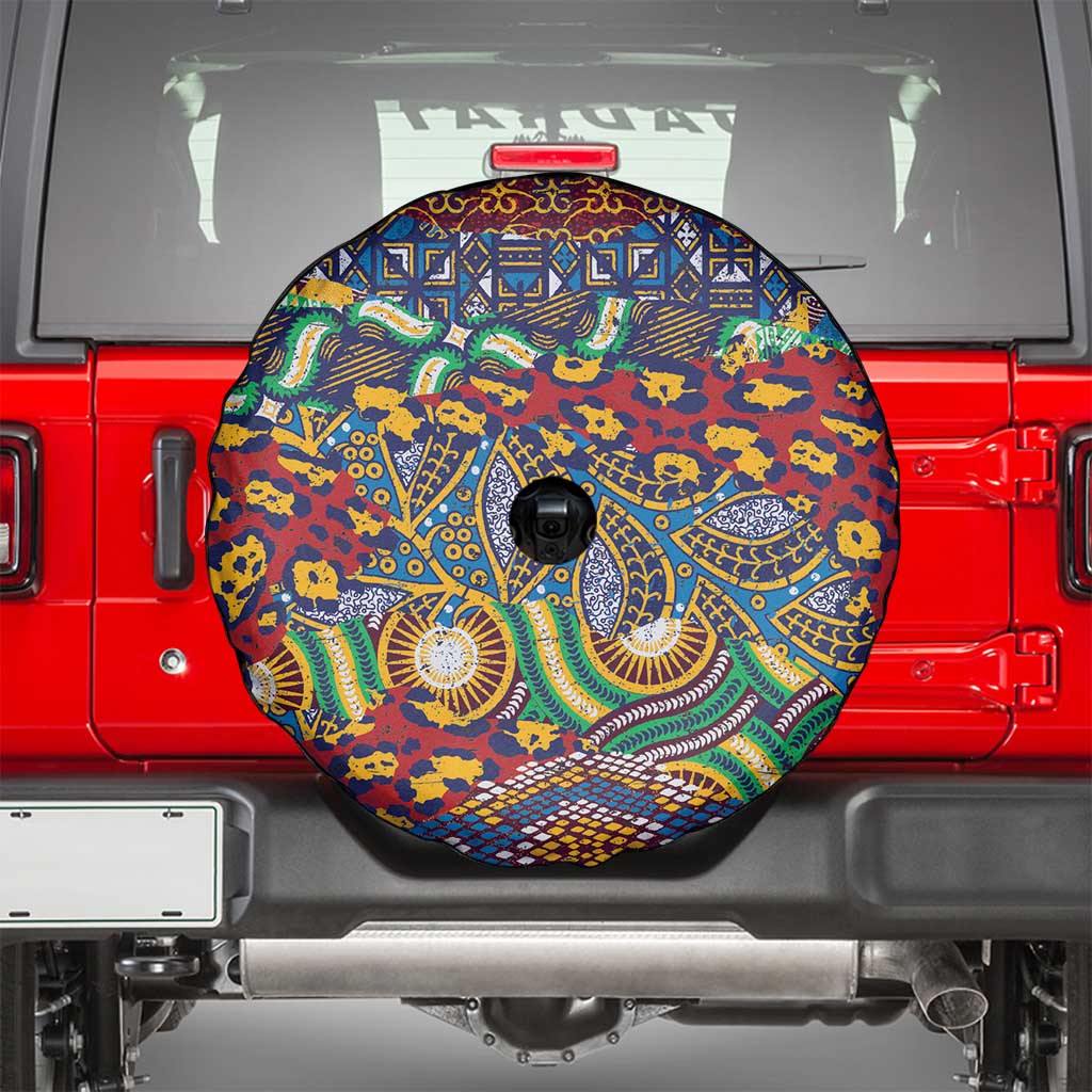 Traditional African Animal Skins Pattern Spare Tire Cover - Wonder Print Shop