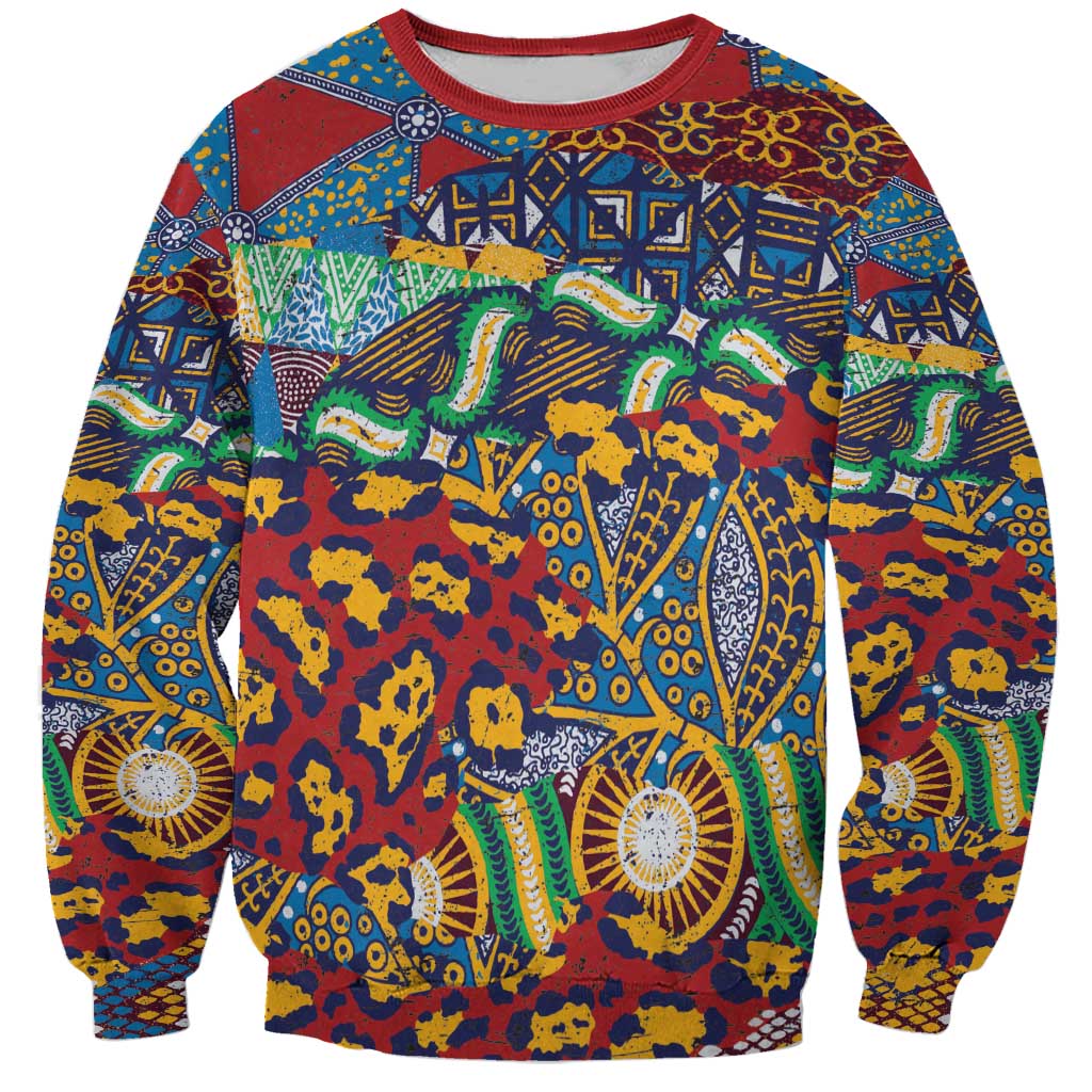 Traditional African Animal Skins Pattern Sweatshirt - Wonder Print Shop