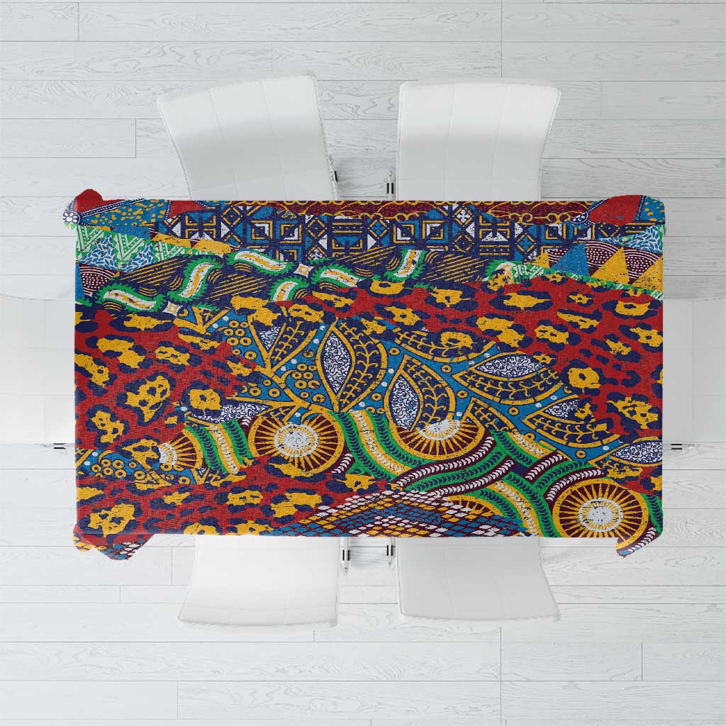 Traditional African Animal Skins Pattern Tablecloth - Wonder Print Shop