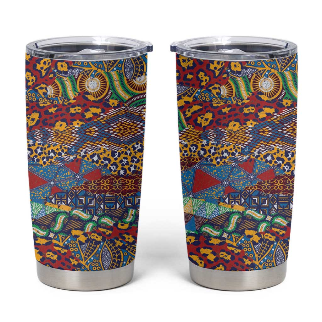 Traditional African Animal Skins Pattern Tumbler Cup - Wonder Print Shop