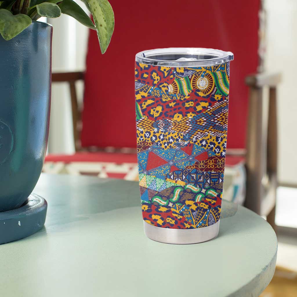 Traditional African Animal Skins Pattern Tumbler Cup - Wonder Print Shop