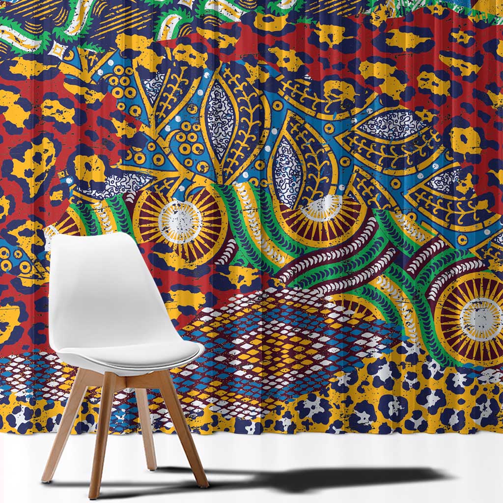 Traditional African Animal Skins Pattern Window Curtain - Wonder Print Shop