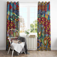 Traditional African Animal Skins Pattern Window Curtain - Wonder Print Shop