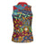 Traditional African Animal Skins Pattern Women Sleeveless Polo Shirt - Wonder Print Shop