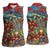 Traditional African Animal Skins Pattern Women Sleeveless Polo Shirt - Wonder Print Shop