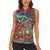 Traditional African Animal Skins Pattern Women Sleeveless Polo Shirt - Wonder Print Shop