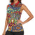Traditional African Animal Skins Pattern Women Sleeveless Polo Shirt - Wonder Print Shop