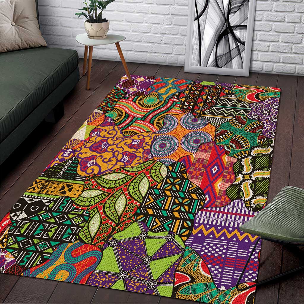 Traditional Ethnic African Vintage Motifs Area Rug LT9 - Wonder Print Shop
