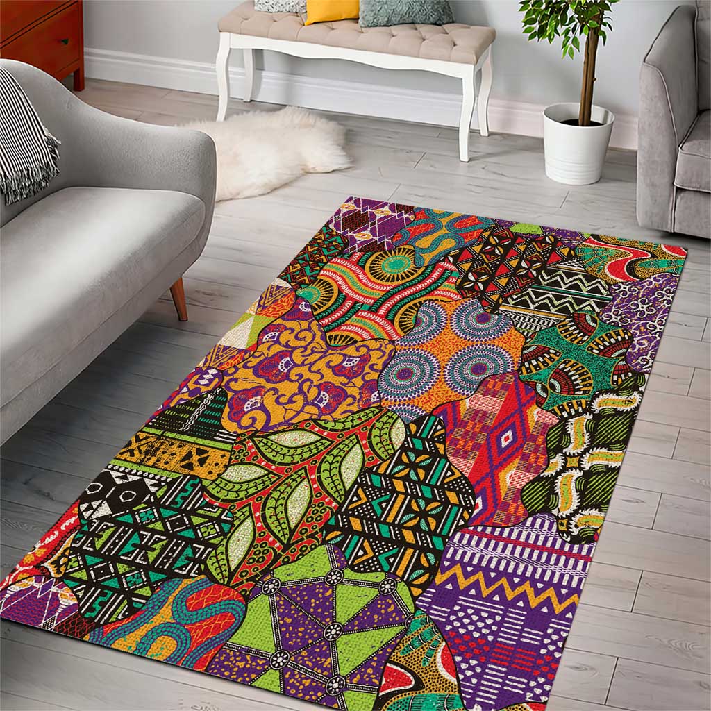 Traditional Ethnic African Vintage Motifs Area Rug LT9 - Wonder Print Shop