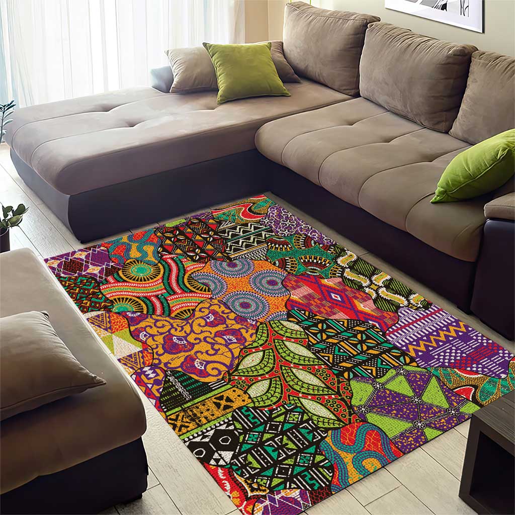 Traditional Ethnic African Vintage Motifs Area Rug LT9 - Wonder Print Shop