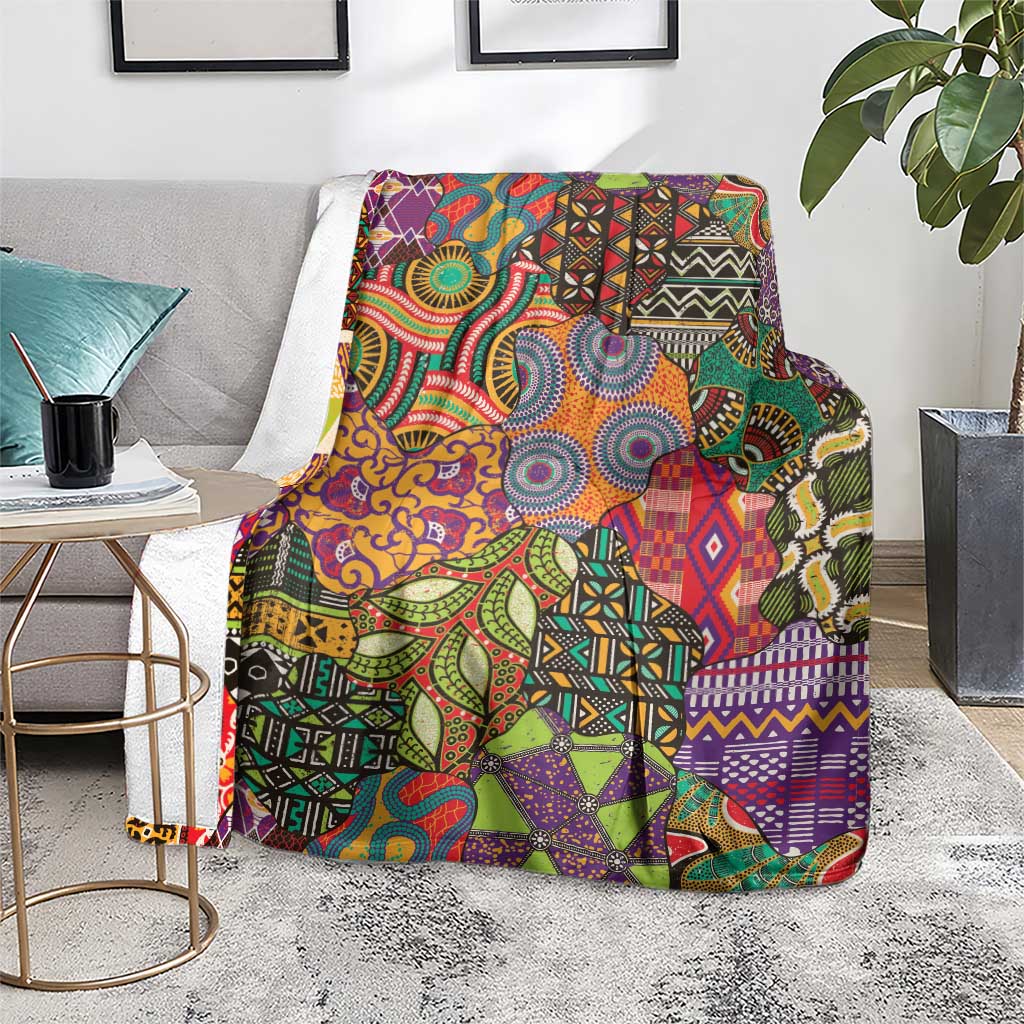Traditional Ethnic African Vintage Motifs Blanket