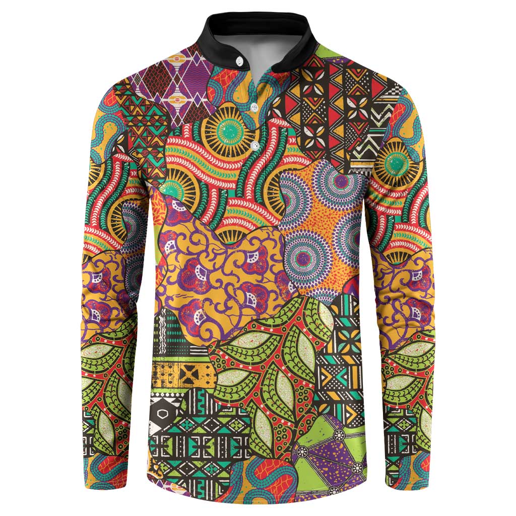 Traditional Ethnic African Vintage Motifs Button Sweatshirt LT9 - Wonder Print Shop