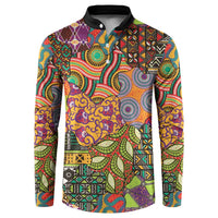 Traditional Ethnic African Vintage Motifs Button Sweatshirt LT9 - Wonder Print Shop