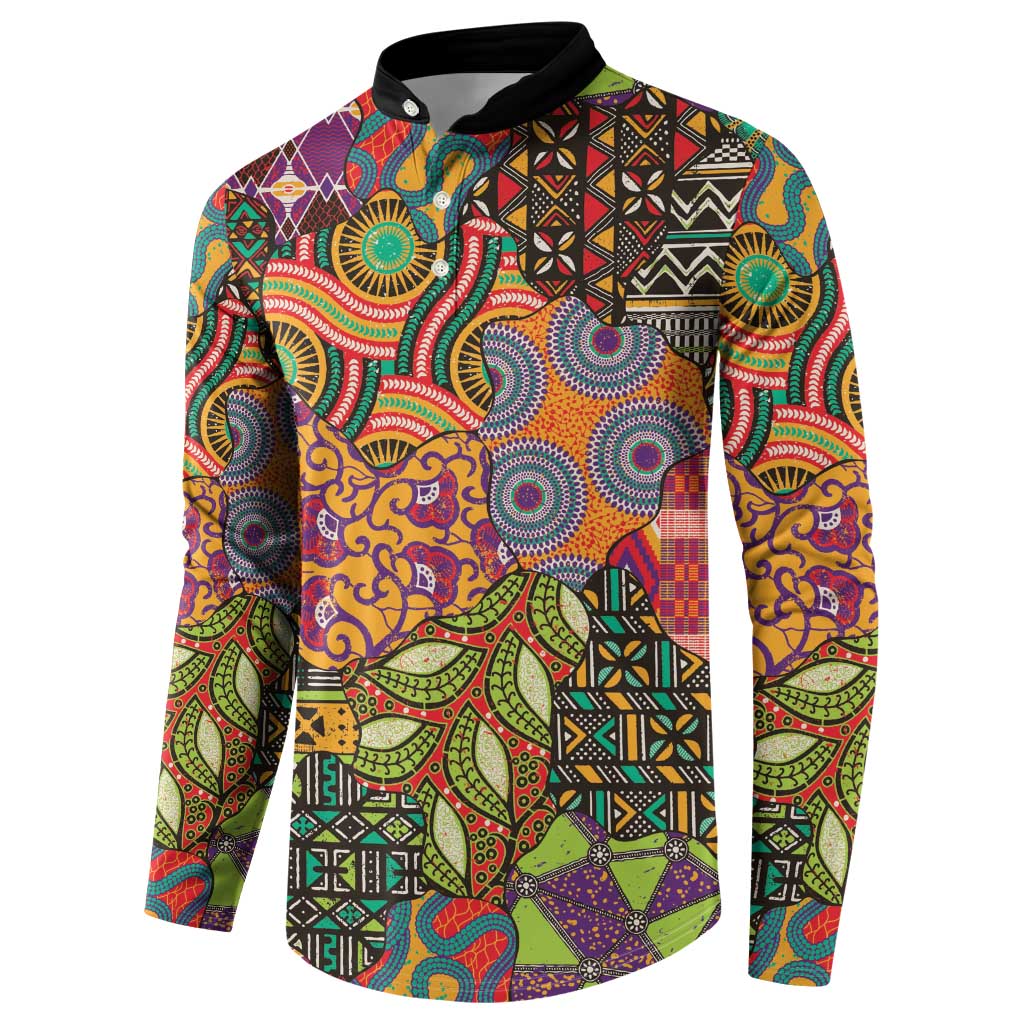 Traditional Ethnic African Vintage Motifs Button Sweatshirt LT9 - Wonder Print Shop