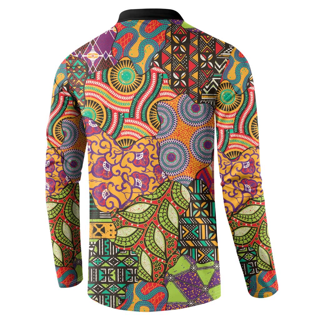 Traditional Ethnic African Vintage Motifs Button Sweatshirt LT9 - Wonder Print Shop