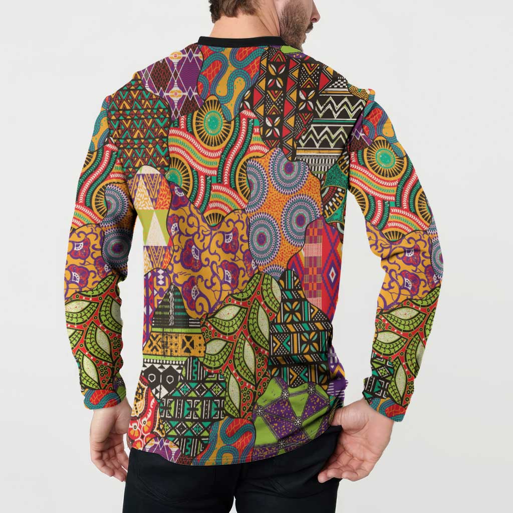 Traditional Ethnic African Vintage Motifs Button Sweatshirt LT9 - Wonder Print Shop