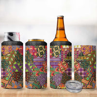 Traditional Ethnic African Vintage Motifs 4 in 1 Can Cooler Tumbler LT9 - Wonder Print Shop
