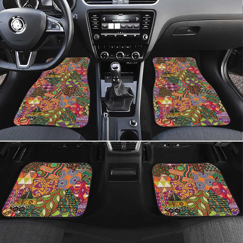 Traditional Ethnic African Vintage Motifs Car Mats LT9 - Wonder Print Shop