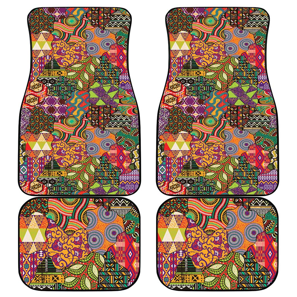 Traditional Ethnic African Vintage Motifs Car Mats LT9 - Wonder Print Shop