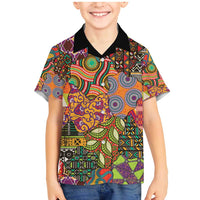 Traditional Ethnic African Vintage Motifs Family Matching Mermaid Dress and Hawaiian Shirt LT9 - Wonder Print Shop