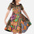 Traditional Ethnic African Vintage Motifs Family Matching Summer Maxi Dress and Hawaiian Shirt - Wonder Print Shop