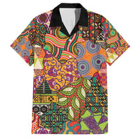 Traditional Ethnic African Vintage Motifs Family Matching Summer Maxi Dress and Hawaiian Shirt - Wonder Print Shop