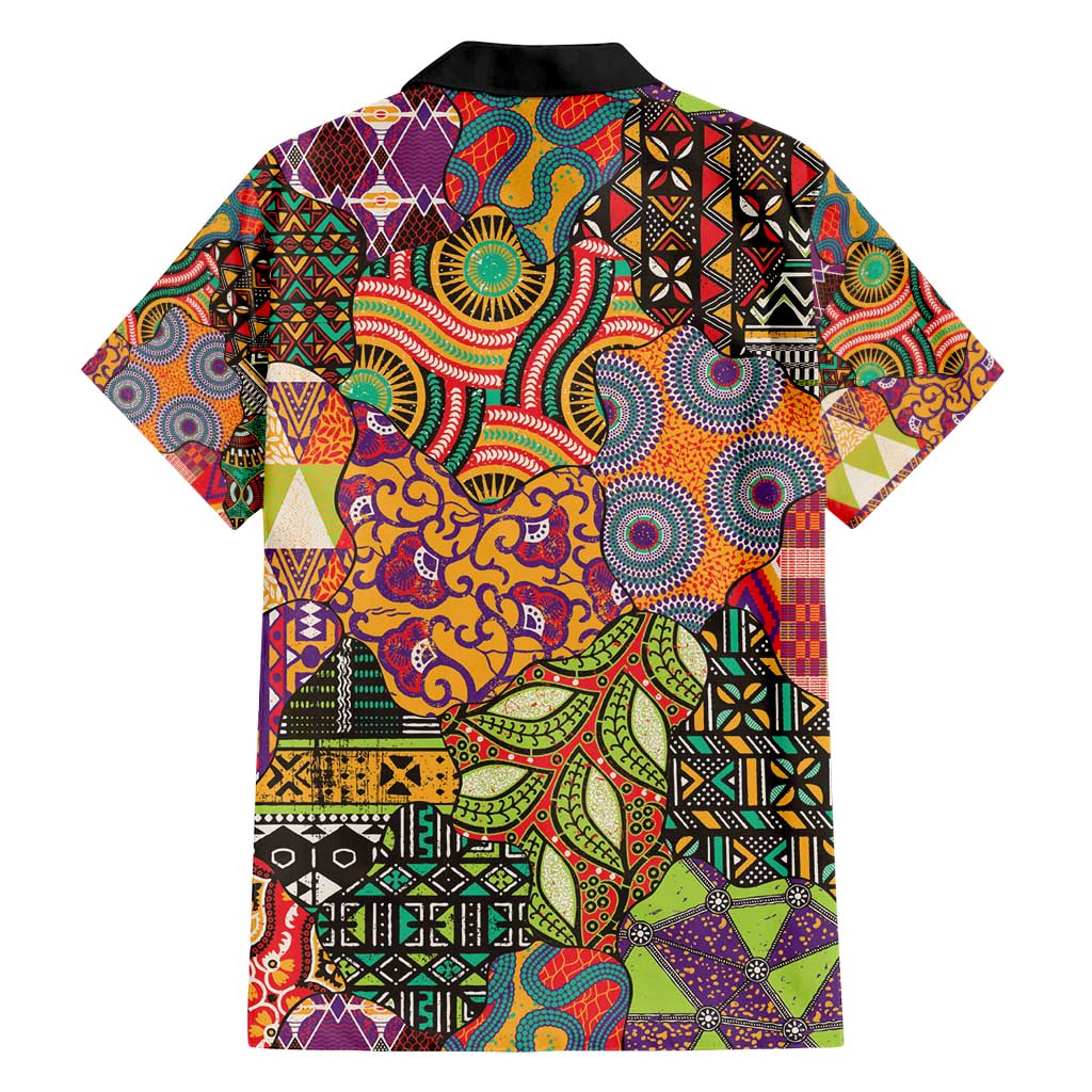 Traditional Ethnic African Vintage Motifs Family Matching Summer Maxi Dress and Hawaiian Shirt - Wonder Print Shop