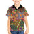 Traditional Ethnic African Vintage Motifs Family Matching Summer Maxi Dress and Hawaiian Shirt - Wonder Print Shop