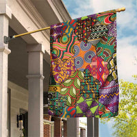 Traditional Ethnic African Vintage Motifs Garden Flag - Wonder Print Shop