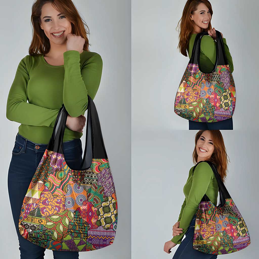 Traditional Ethnic African Vintage Motifs Grocery Bag