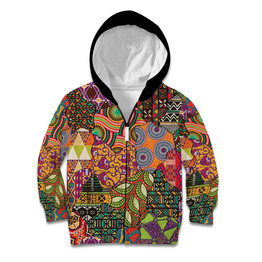 Traditional Ethnic African Vintage Motifs Kid Hoodie - Wonder Print Shop