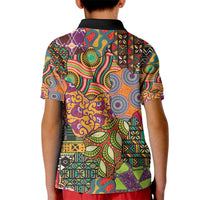 Traditional Ethnic African Vintage Motifs Kid Polo Shirt - Wonder Print Shop