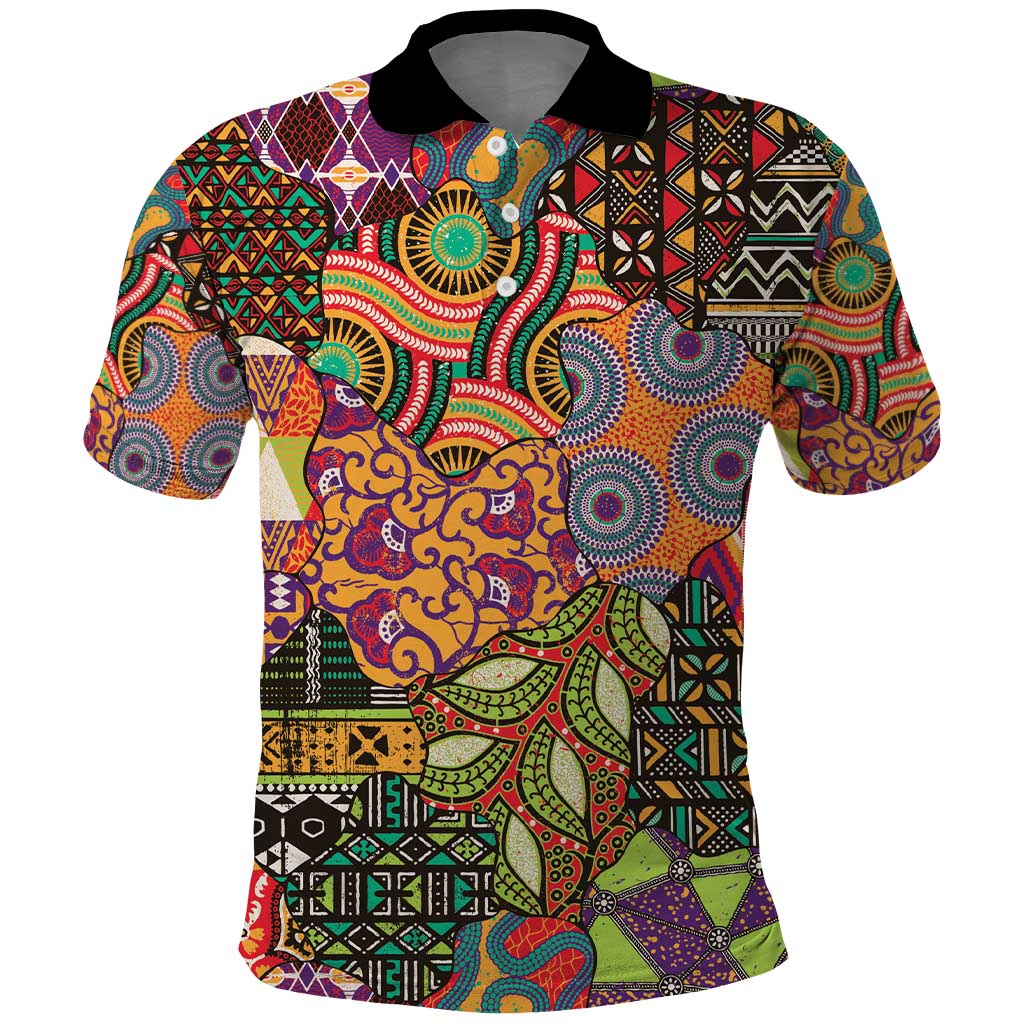 Traditional Ethnic African Vintage Motifs Polo Shirt - Wonder Print Shop