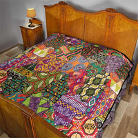 Traditional Ethnic African Vintage Motifs Quilt - Wonder Print Shop