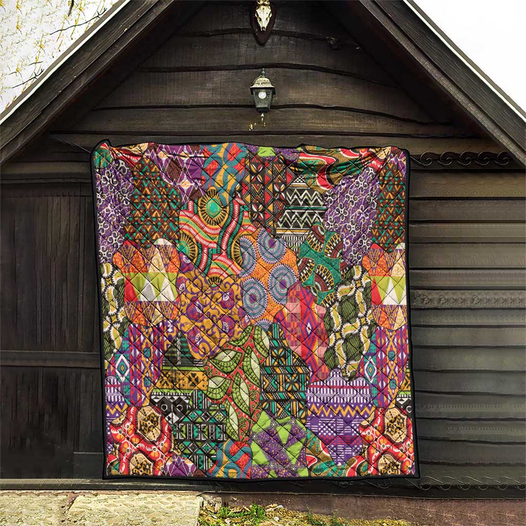Traditional Ethnic African Vintage Motifs Quilt - Wonder Print Shop