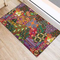 Traditional Ethnic African Vintage Motifs Rubber Doormat - Wonder Print Shop