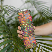 Traditional Ethnic African Vintage Motifs Skinny Tumbler - Wonder Print Shop