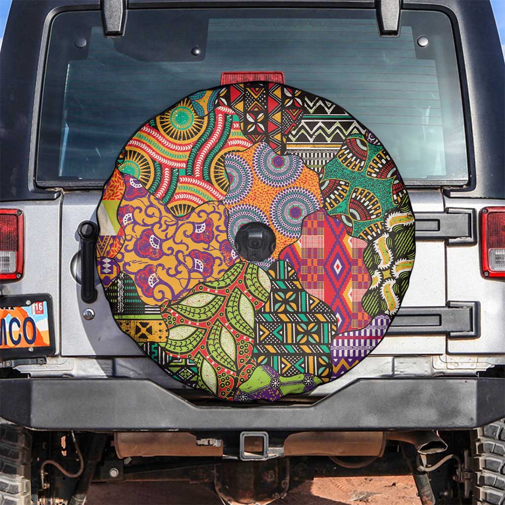 Traditional Ethnic African Vintage Motifs Spare Tire Cover - Wonder Print Shop