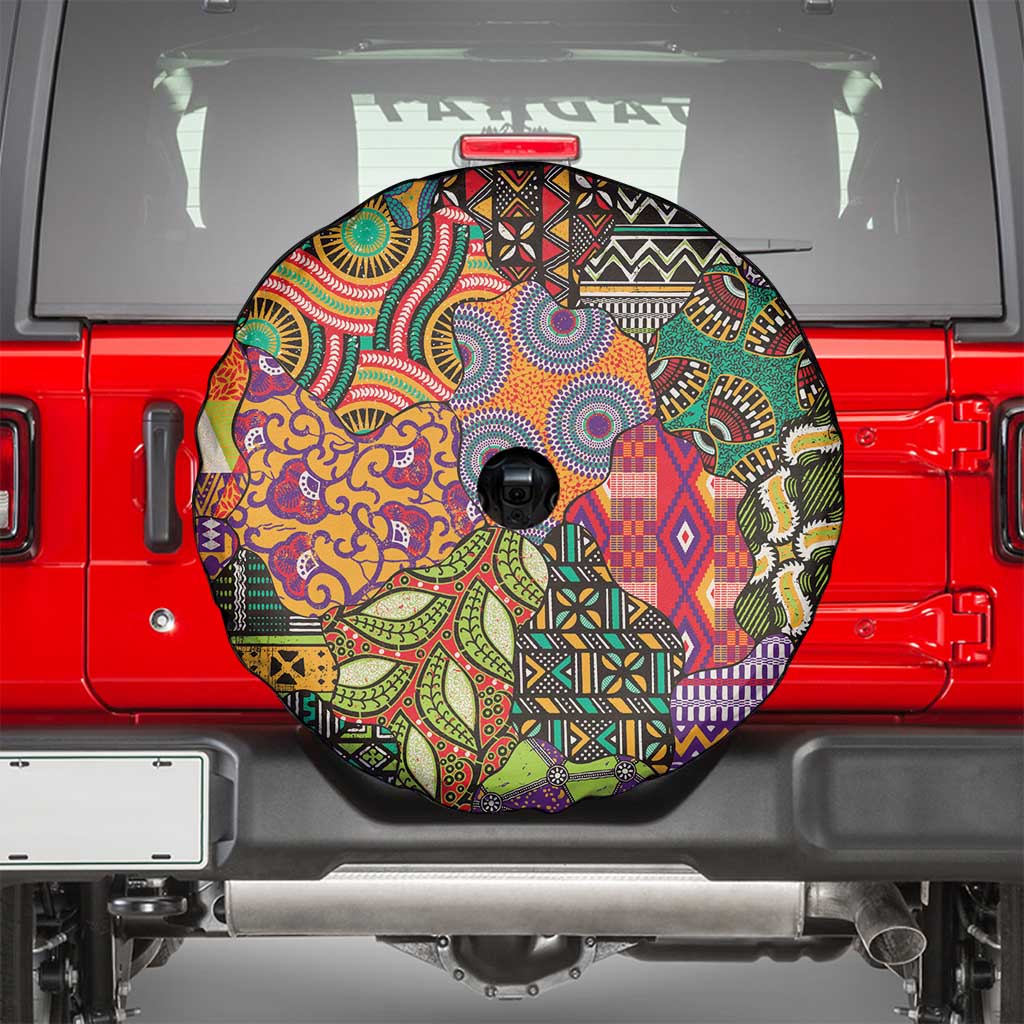 Traditional Ethnic African Vintage Motifs Spare Tire Cover - Wonder Print Shop