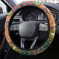 Traditional Ethnic African Vintage Motifs Steering Wheel Cover - Wonder Print Shop