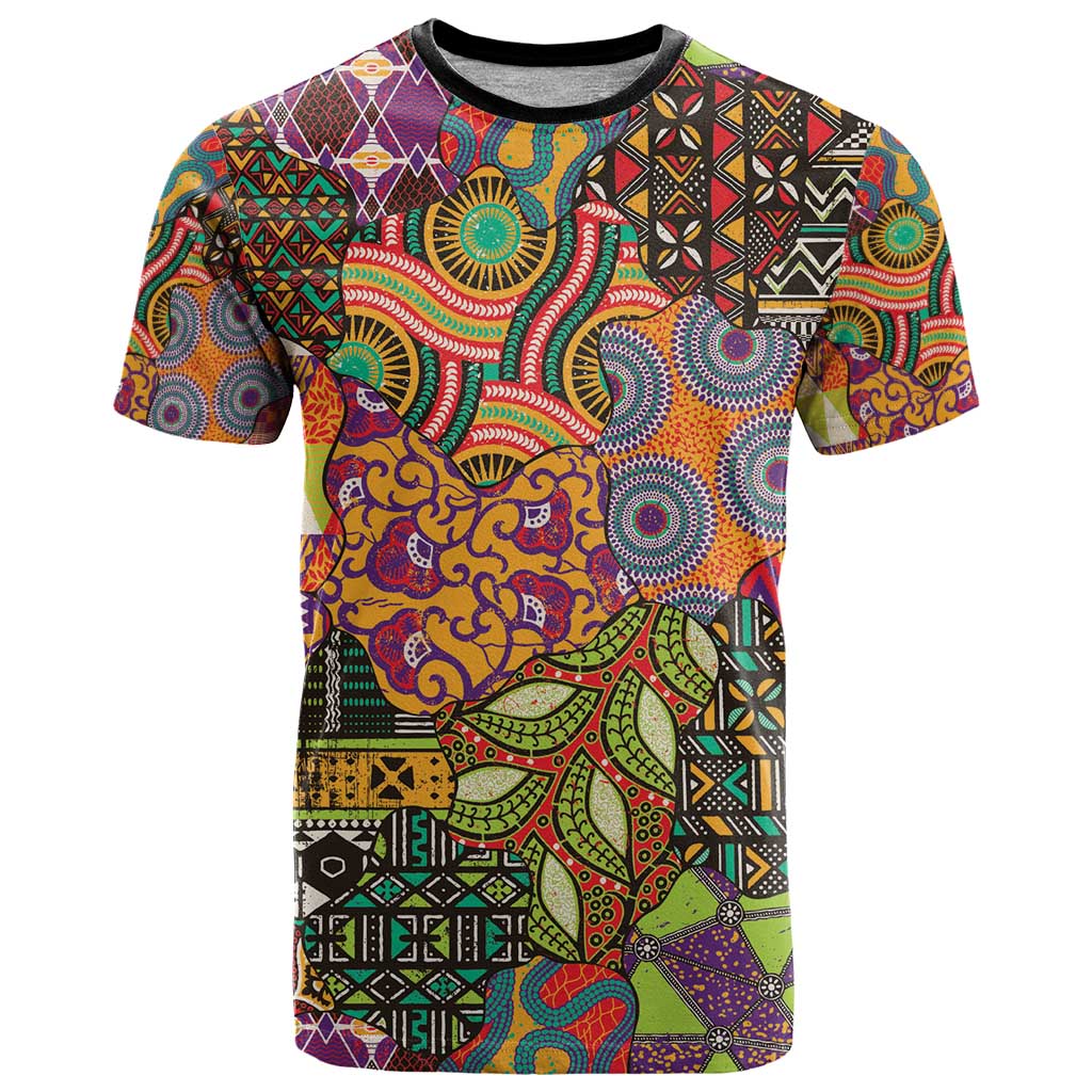 Traditional Ethnic African Vintage Motifs T Shirt - Wonder Print Shop