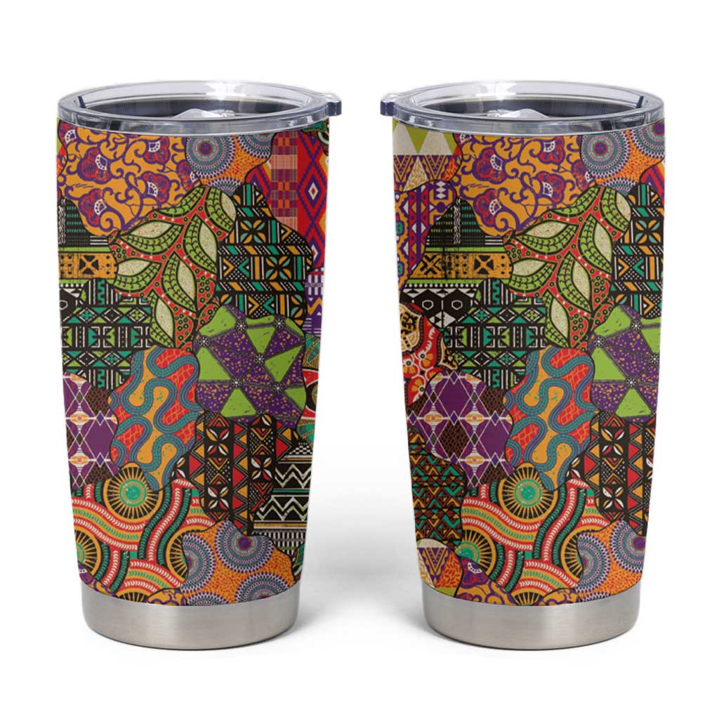 Traditional Ethnic African Vintage Motifs Tumbler Cup - Wonder Print Shop