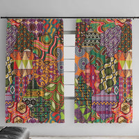Traditional Ethnic African Vintage Motifs Window Curtain - Wonder Print Shop