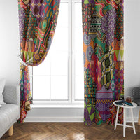 Traditional Ethnic African Vintage Motifs Window Curtain - Wonder Print Shop